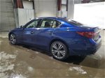 2019 Infiniti Q50 Luxe Blue vin: JN1EV7AR4KM551382