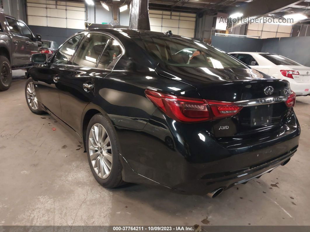 2019 Infiniti Q50 3.0t Luxe Black vin: JN1EV7AR4KM553858