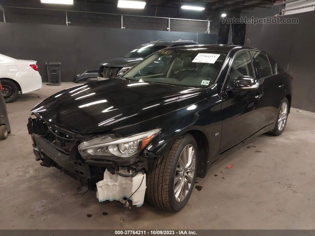 2019 Infiniti Q50 3.0t Luxe Black vin: JN1EV7AR4KM553858