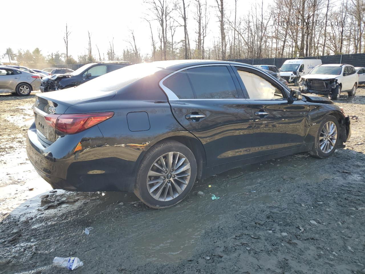 2019 Infiniti Q50 Luxe Black vin: JN1EV7AR4KM559580