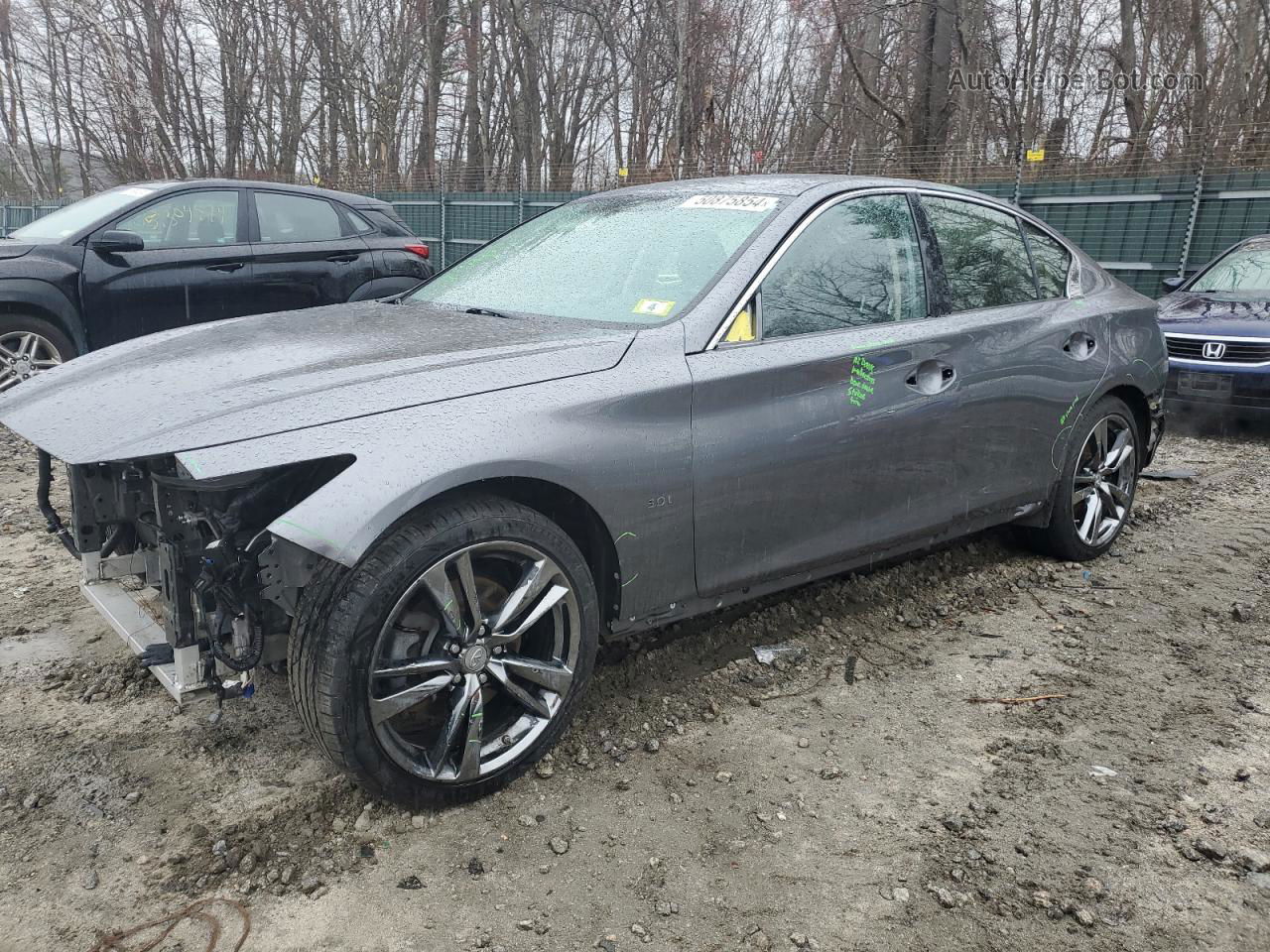 2019 Infiniti Q50 Luxe Серебряный vin: JN1EV7AR4KM591851