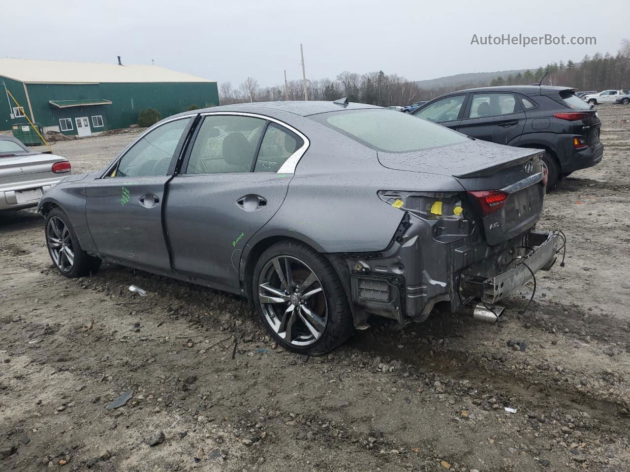 2019 Infiniti Q50 Luxe Серебряный vin: JN1EV7AR4KM591851