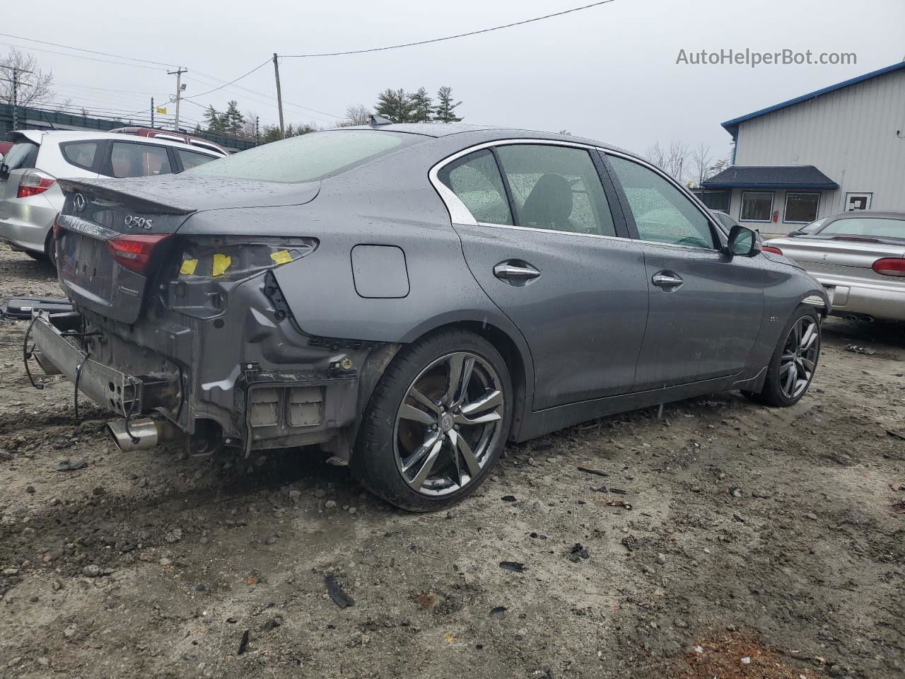 2019 Infiniti Q50 Luxe Серебряный vin: JN1EV7AR4KM591851