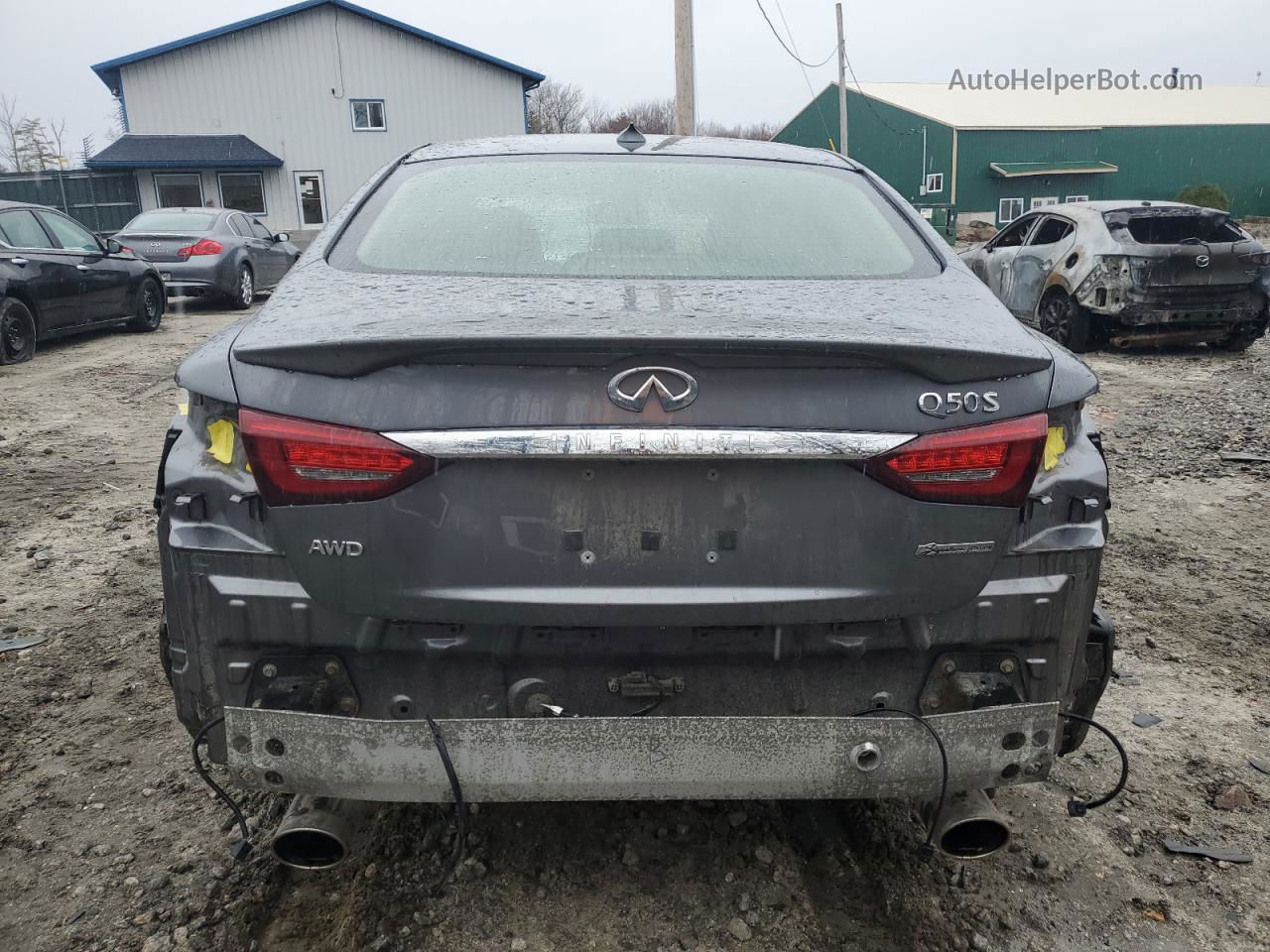 2019 Infiniti Q50 Luxe Silver vin: JN1EV7AR4KM591851