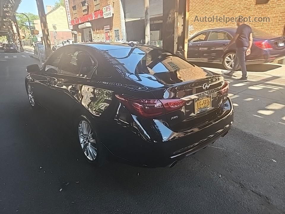 2019 Infiniti Q50 3.0t Luxe Черный vin: JN1EV7AR4KM593681