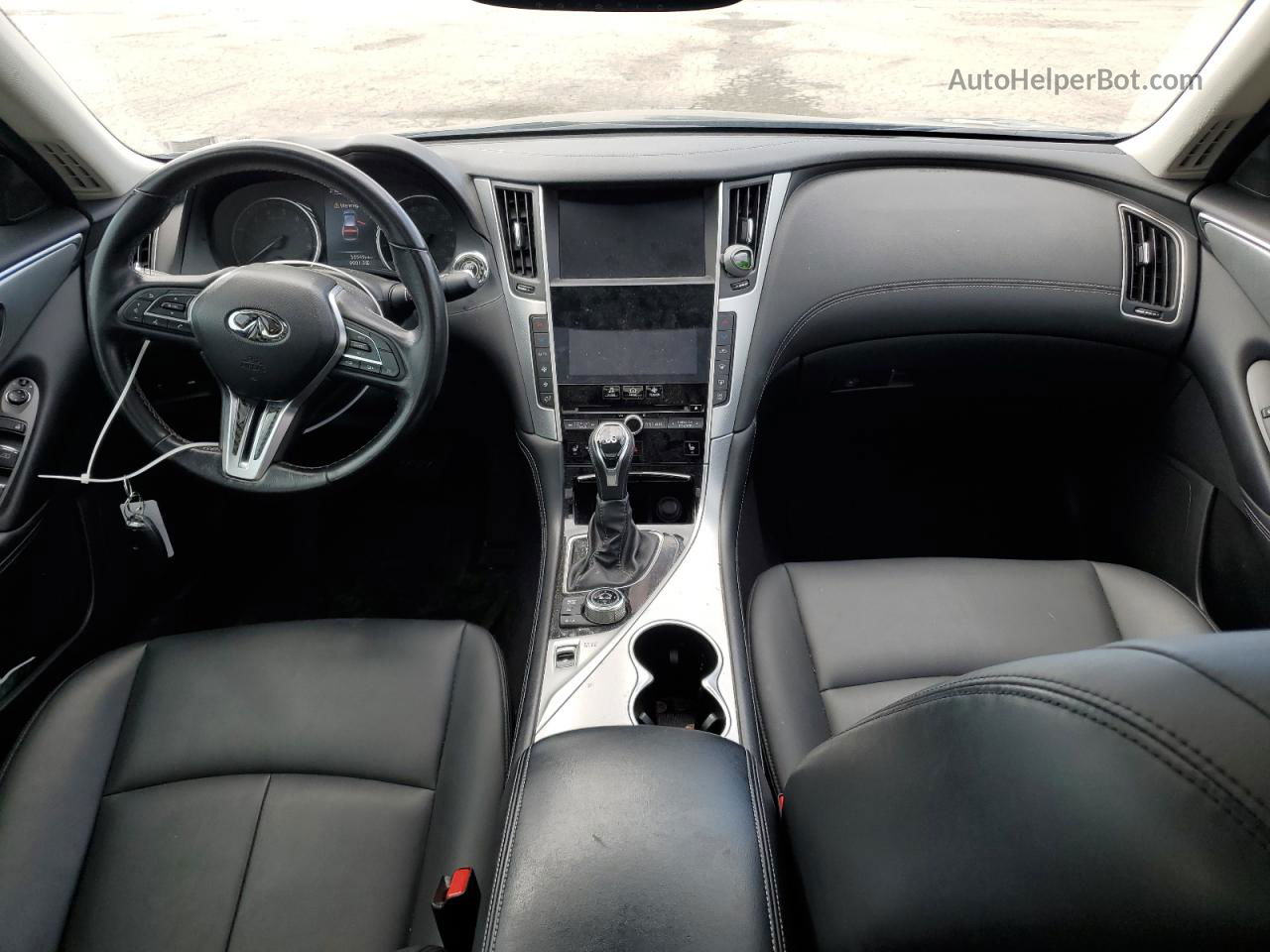 2019 Infiniti Q50 Luxe Black vin: JN1EV7AR4KM593986