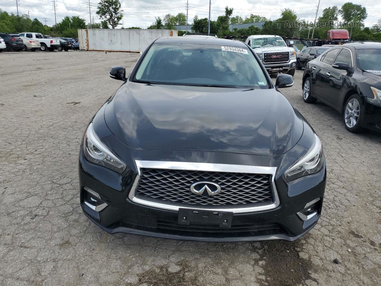 2019 Infiniti Q50 Luxe Black vin: JN1EV7AR4KM593986