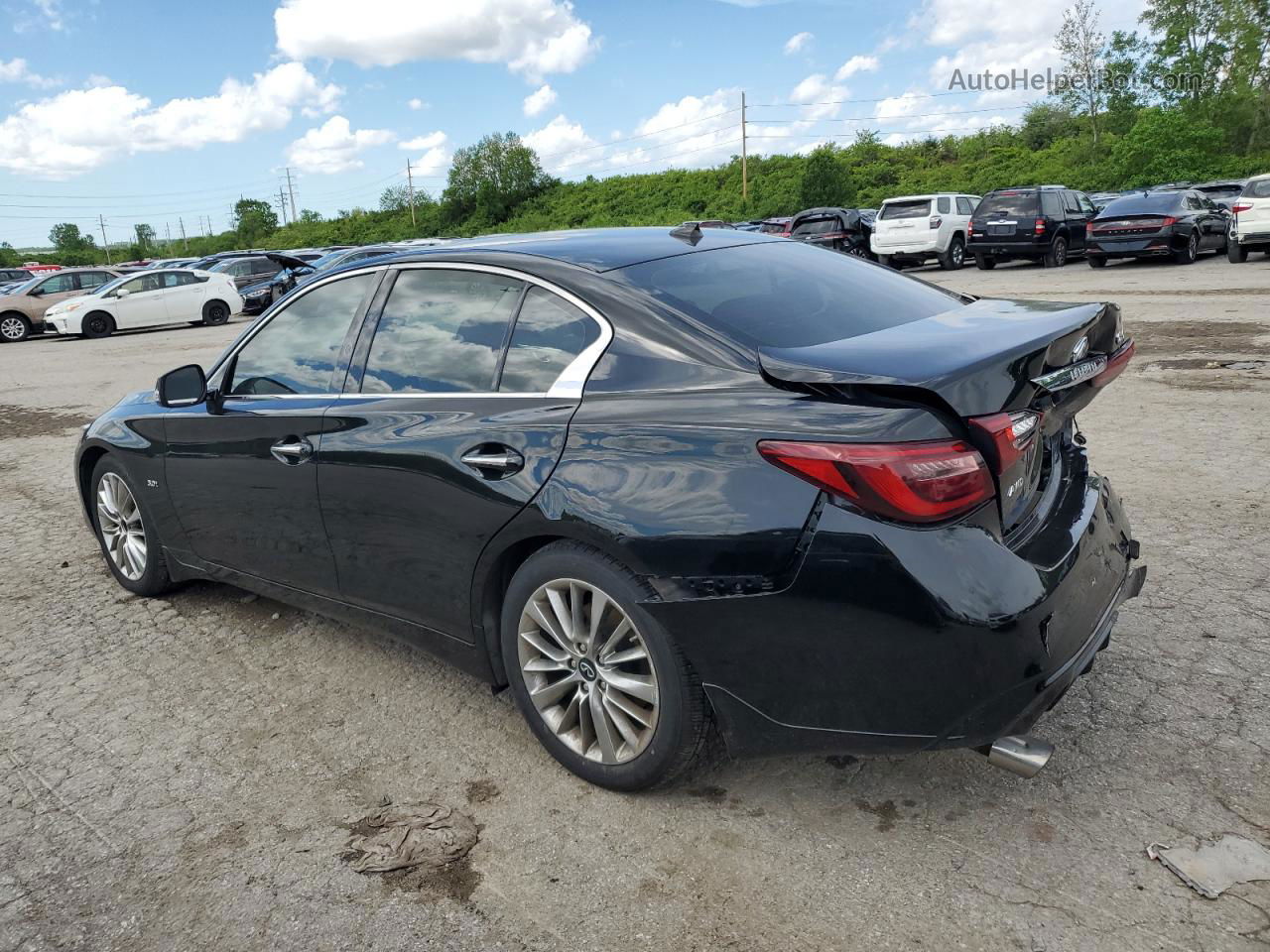 2019 Infiniti Q50 Luxe Black vin: JN1EV7AR4KM593986