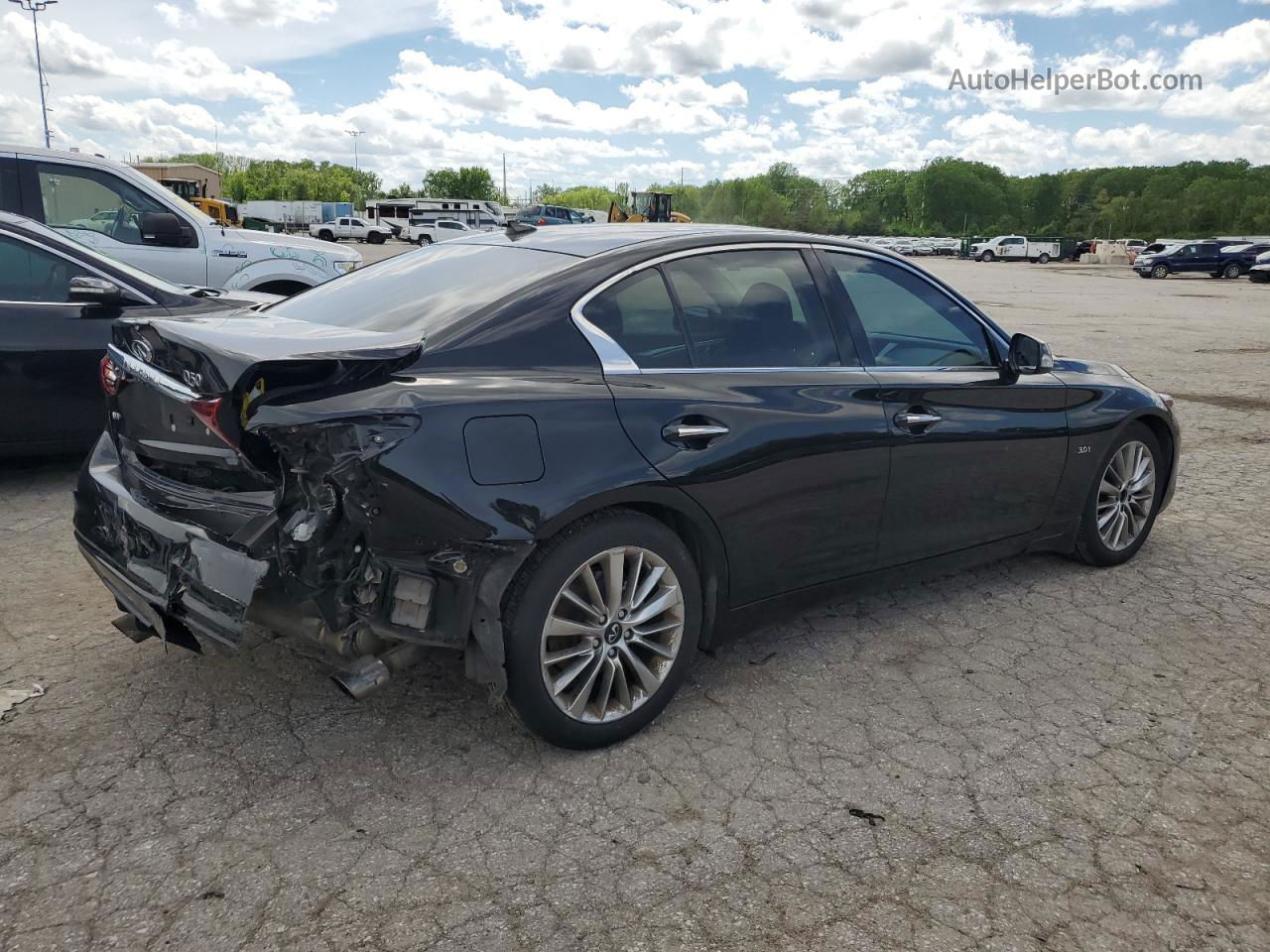 2019 Infiniti Q50 Luxe Black vin: JN1EV7AR4KM593986