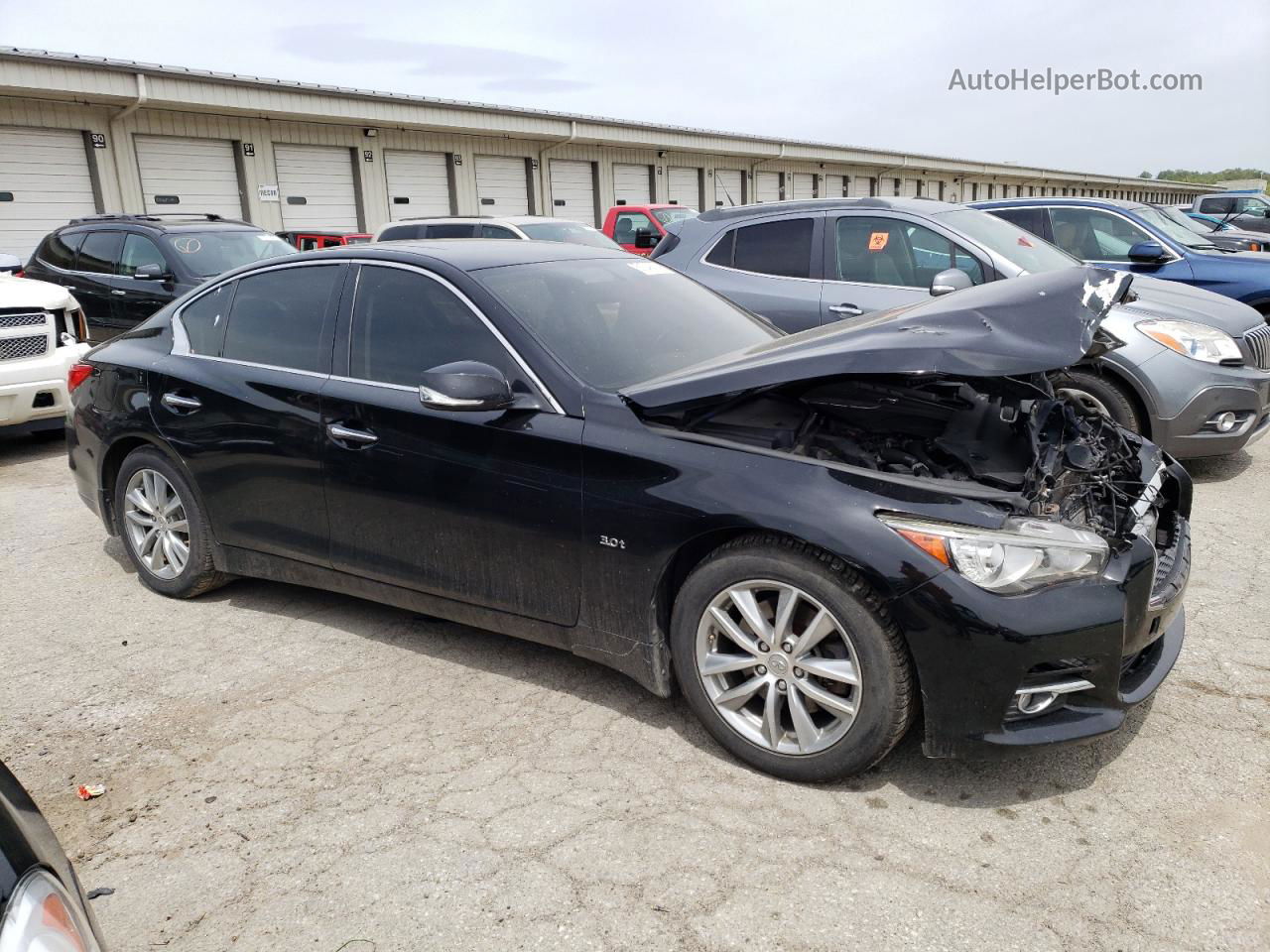 2016 Infiniti Q50 Premium Черный vin: JN1EV7AR5GM342160