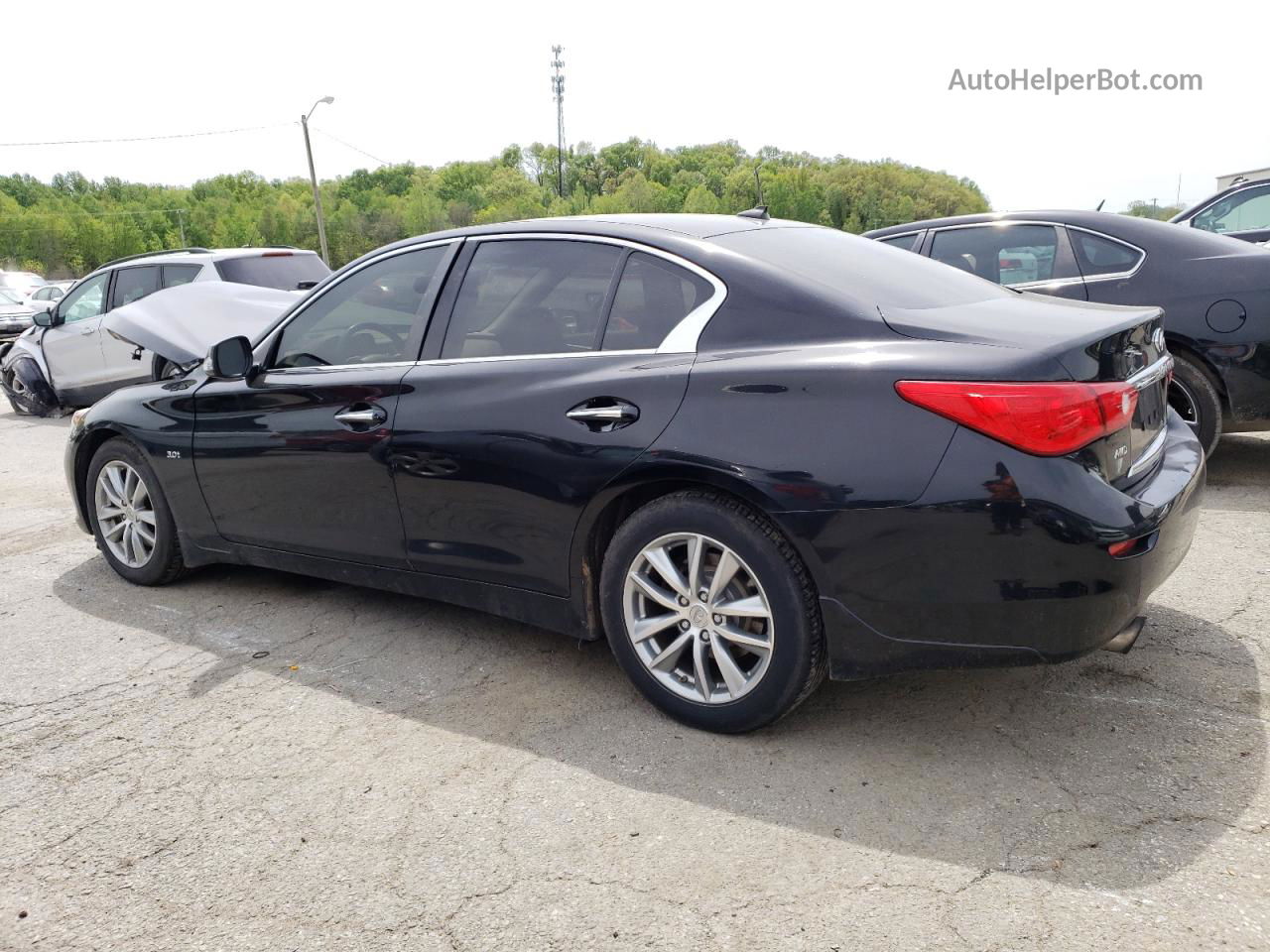 2016 Infiniti Q50 Premium Черный vin: JN1EV7AR5GM342160