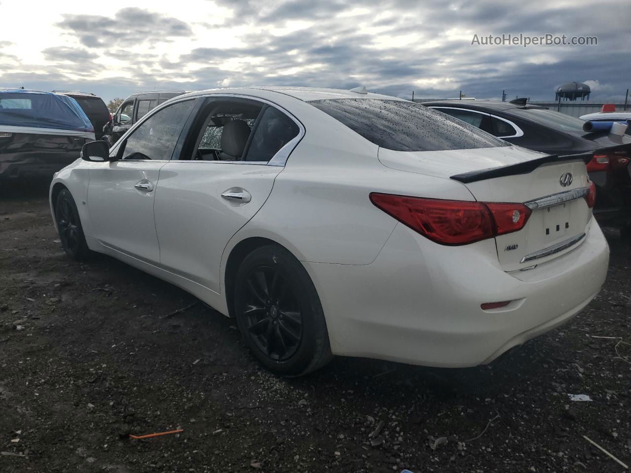 2016 Infiniti Q50 Premium White vin: JN1EV7AR5GM345561