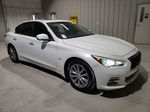 2016 Infiniti Q50 Premium White vin: JN1EV7AR5GM346631