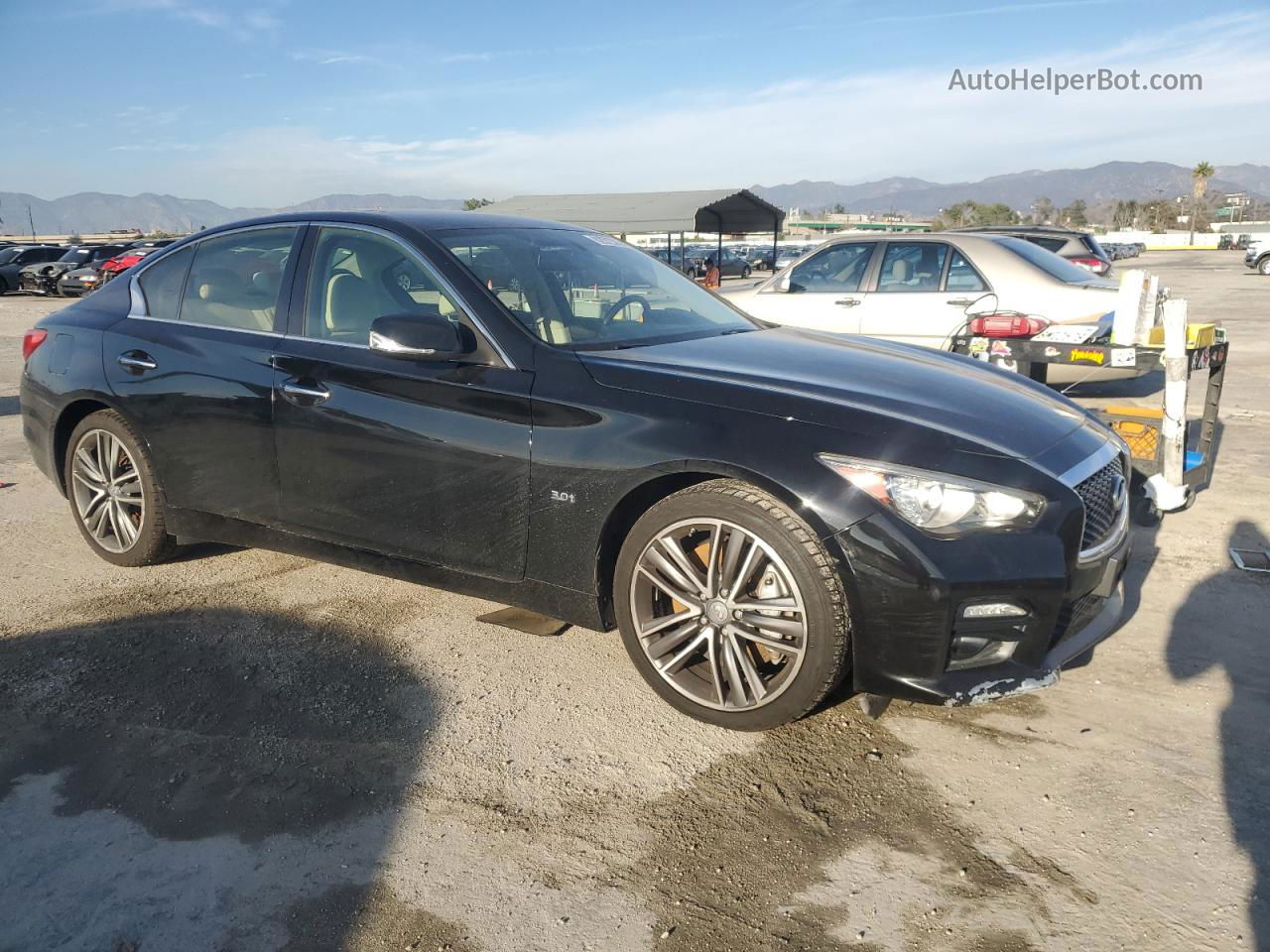 2016 Infiniti Q50 Premium Черный vin: JN1EV7AR5GM346869