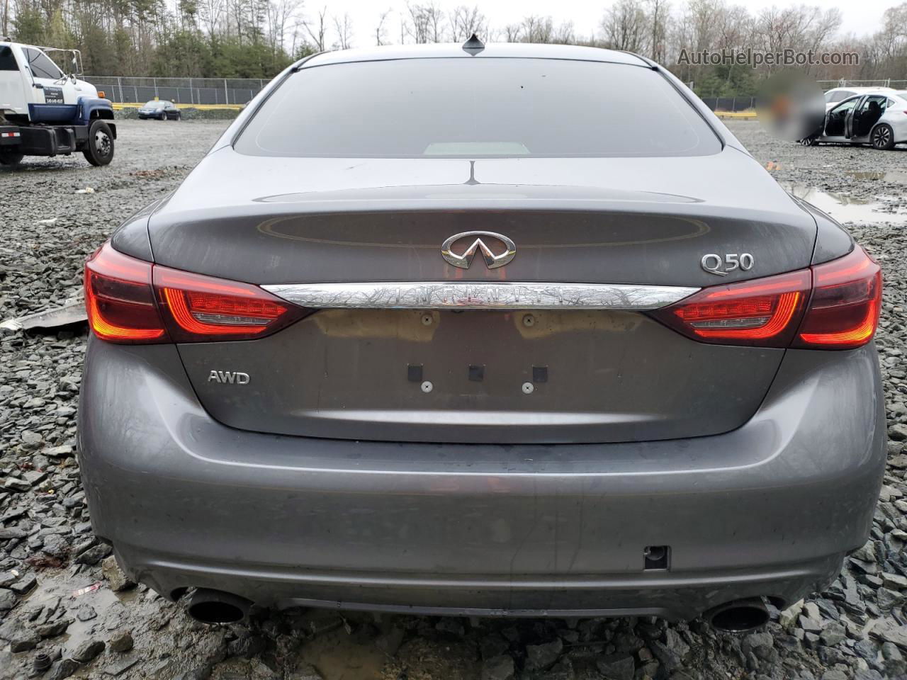 2018 Infiniti Q50 Luxe Gray vin: JN1EV7AR5JM431895