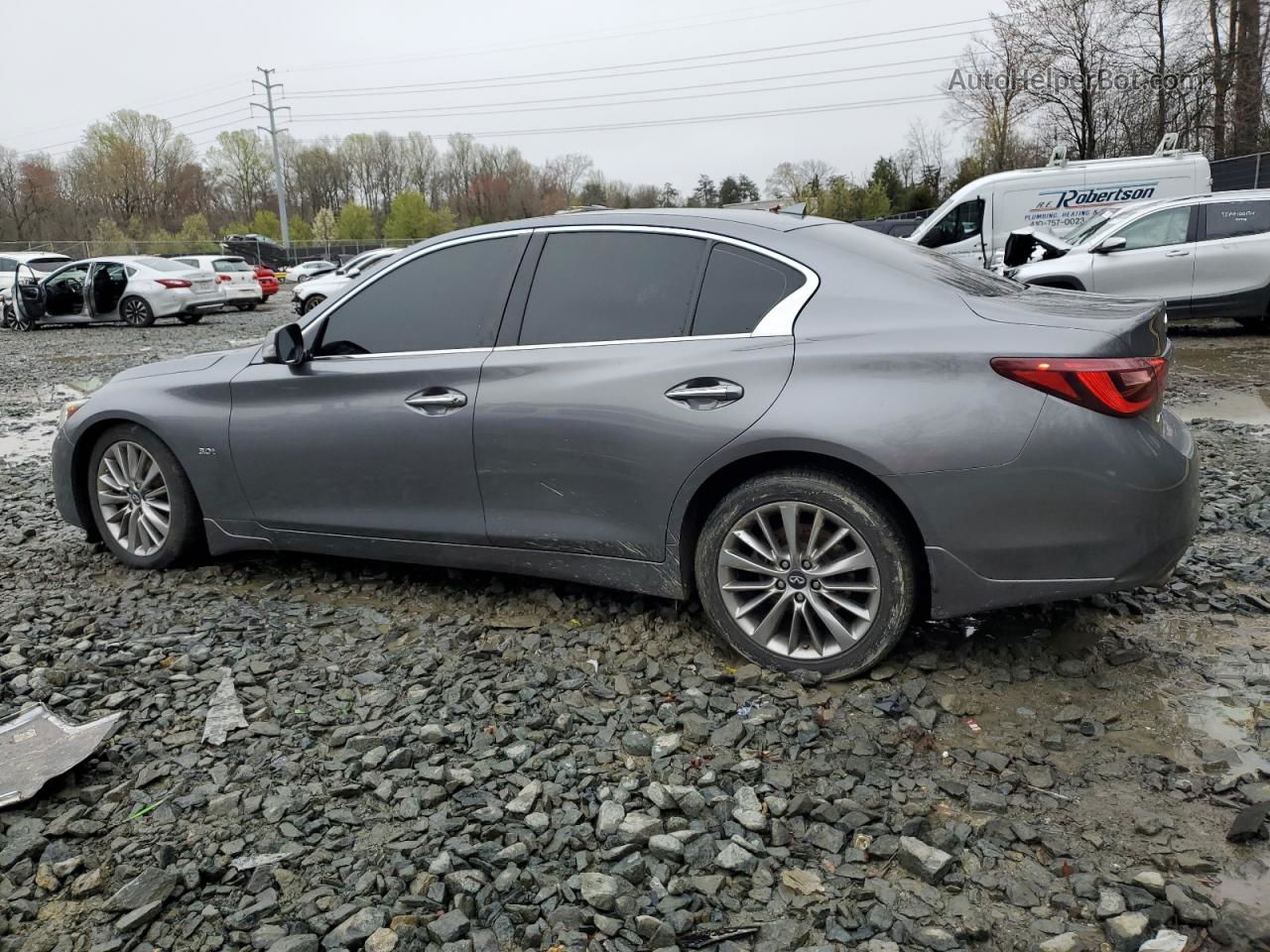 2018 Infiniti Q50 Luxe Gray vin: JN1EV7AR5JM431895