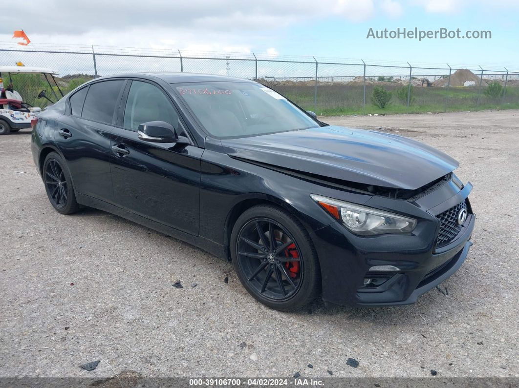 2018 Infiniti Q50 3.0t Luxe Черный vin: JN1EV7AR5JM432349