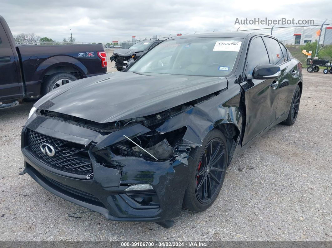 2018 Infiniti Q50 3.0t Luxe Black vin: JN1EV7AR5JM432349