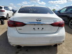 2018 Infiniti Q50 Luxe White vin: JN1EV7AR5JM437518