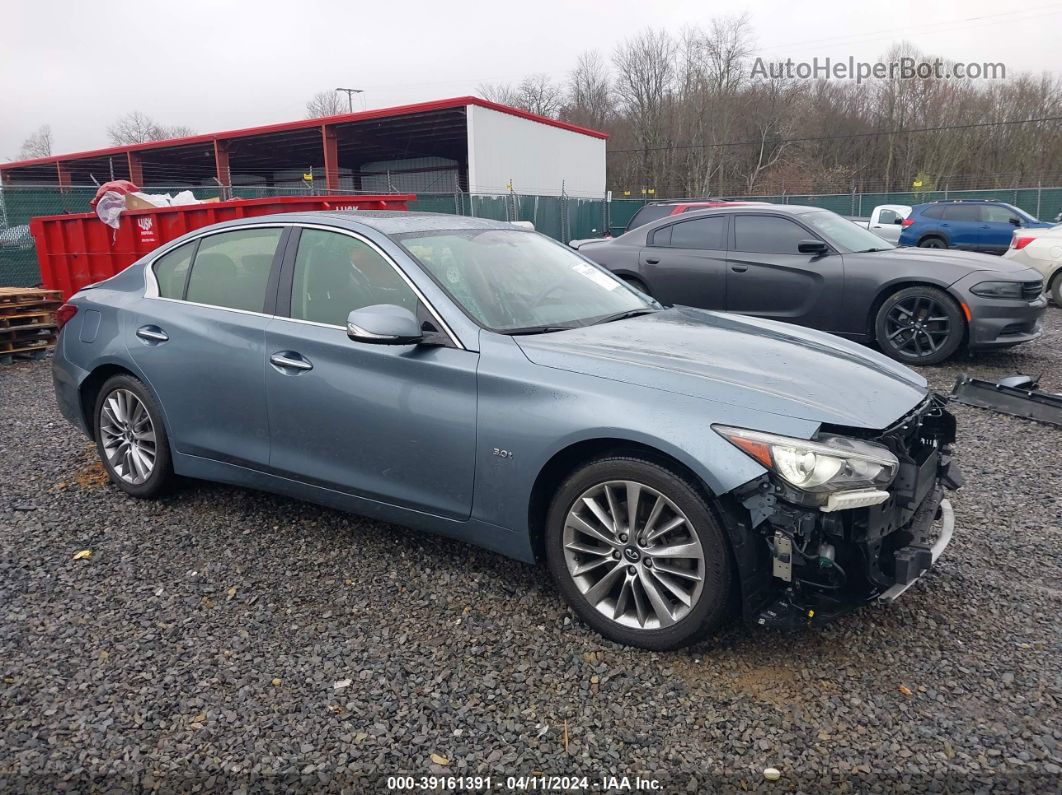 2018 Infiniti Q50 3.0t Luxe Gray vin: JN1EV7AR5JM437678