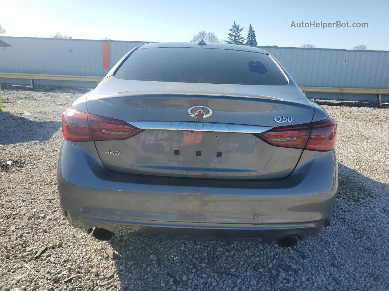 2018 Infiniti Q50 Luxe Gray vin: JN1EV7AR5JM438068