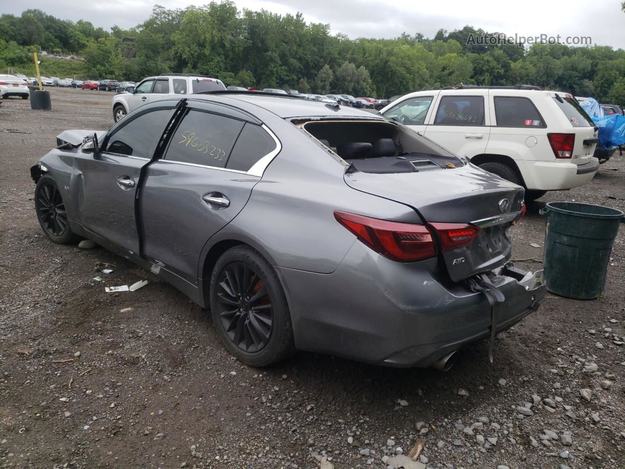 2018 Infiniti Q50 Luxe Gray vin: JN1EV7AR5JM440533