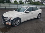 2018 Infiniti Q50 Luxe White vin: JN1EV7AR5JM445716