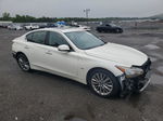 2018 Infiniti Q50 Luxe White vin: JN1EV7AR5JM445716