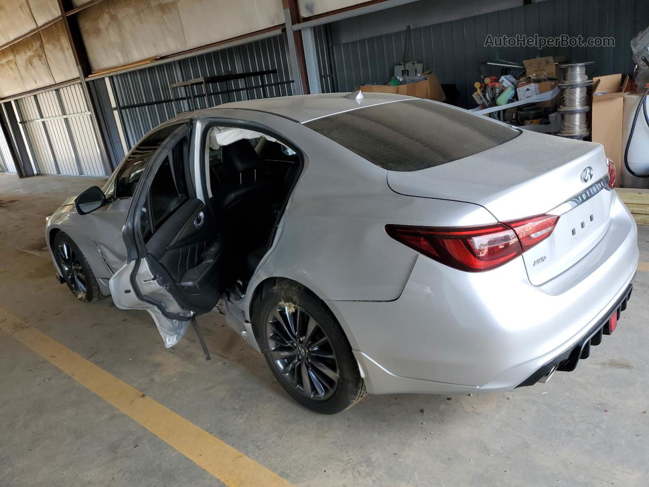 2019 Infiniti Q50 Luxe Silver vin: JN1EV7AR5KM551231