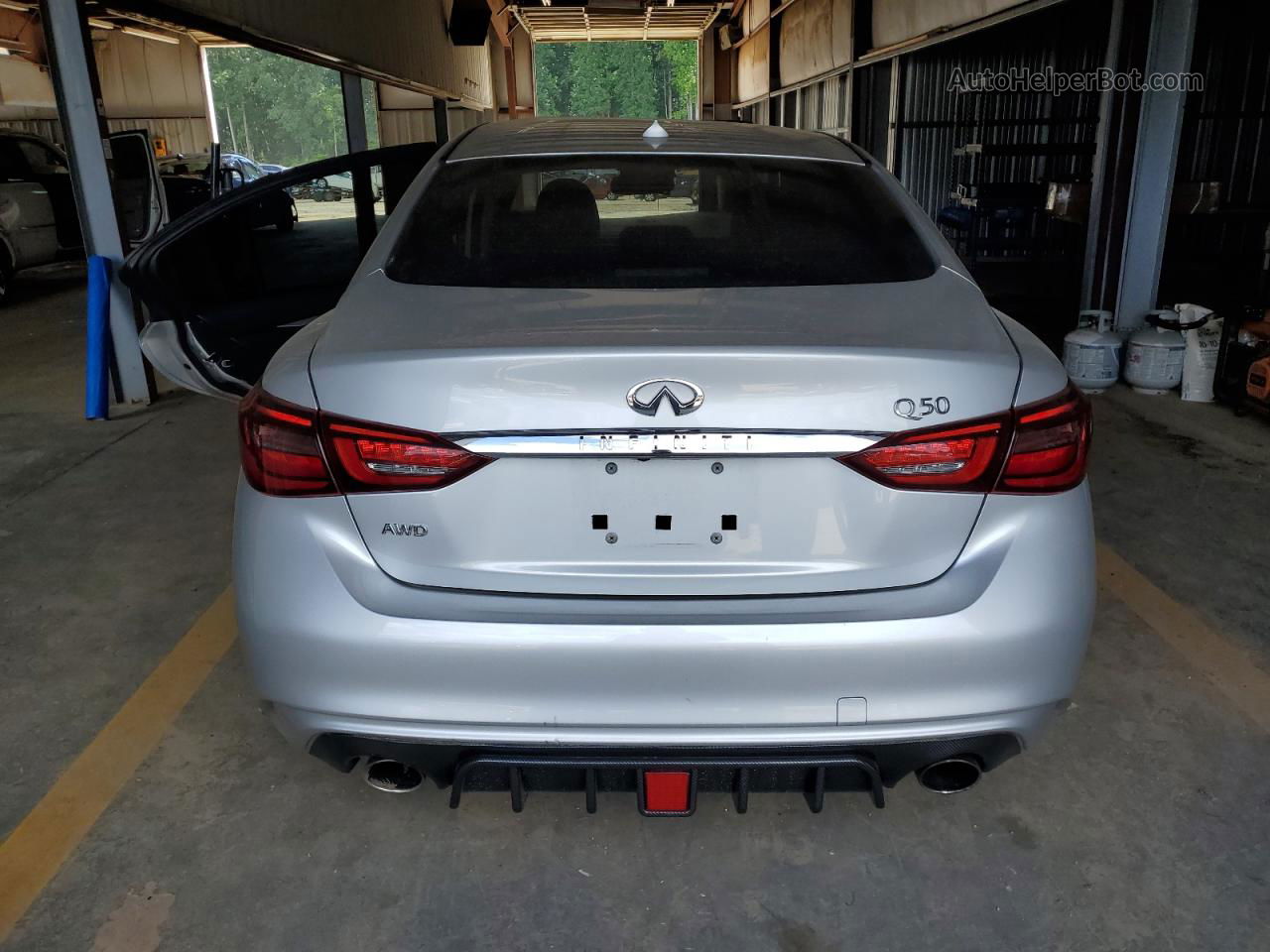 2019 Infiniti Q50 Luxe Silver vin: JN1EV7AR5KM551231