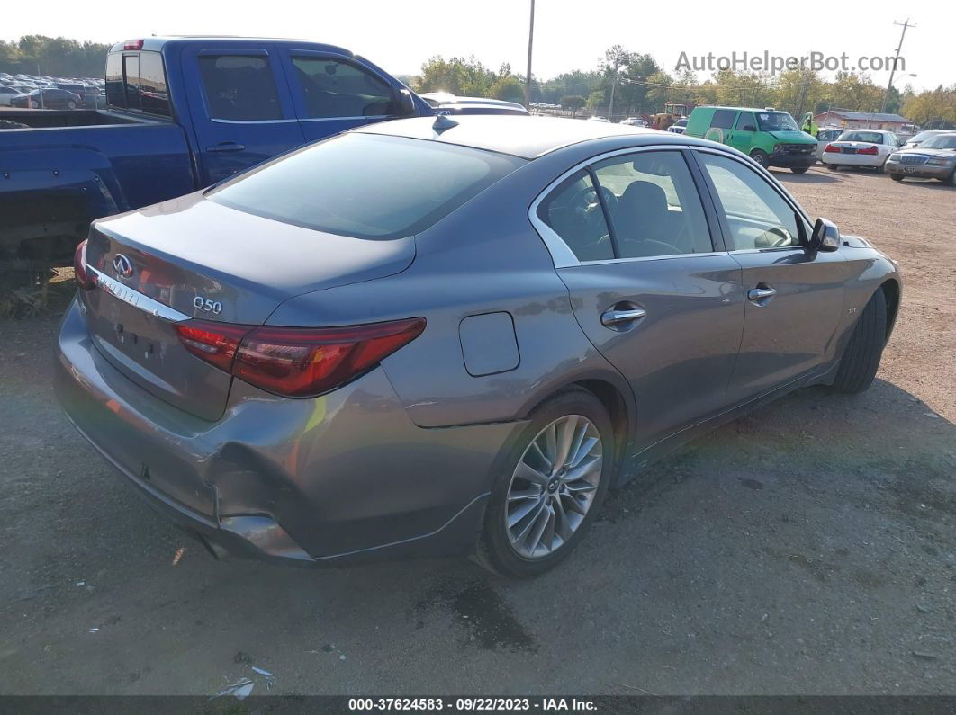 2019 Infiniti Q50 3.0t Luxe Gray vin: JN1EV7AR5KM552606