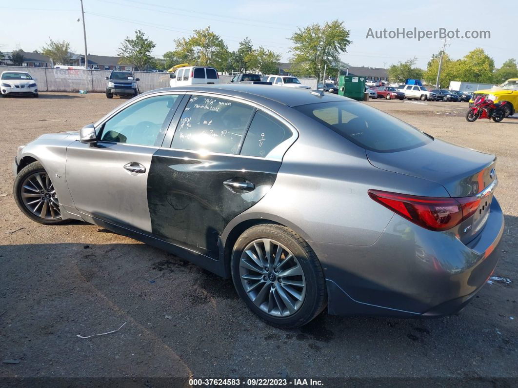 2019 Infiniti Q50 3.0t Luxe Gray vin: JN1EV7AR5KM552606