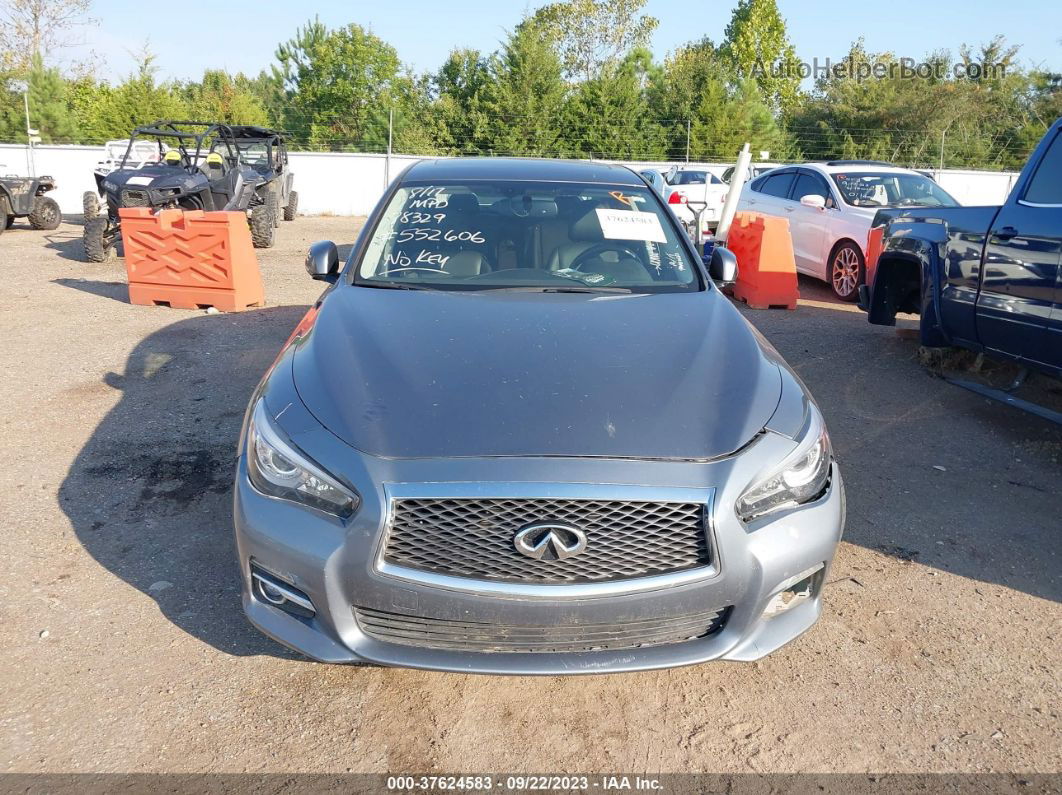 2019 Infiniti Q50 3.0t Luxe Gray vin: JN1EV7AR5KM552606