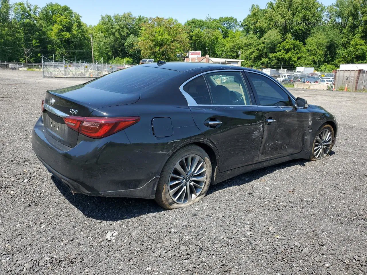 2019 Infiniti Q50 Luxe Black vin: JN1EV7AR5KM552993