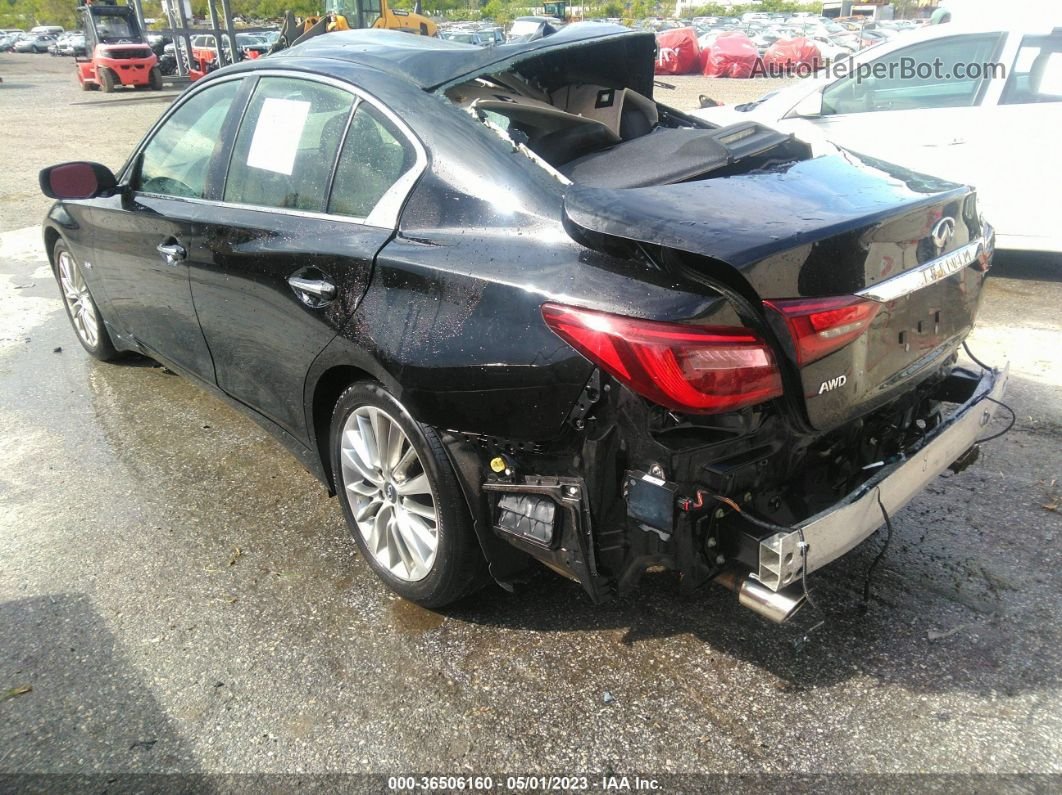 2019 Infiniti Q50 3.0t Luxe Black vin: JN1EV7AR5KM553108