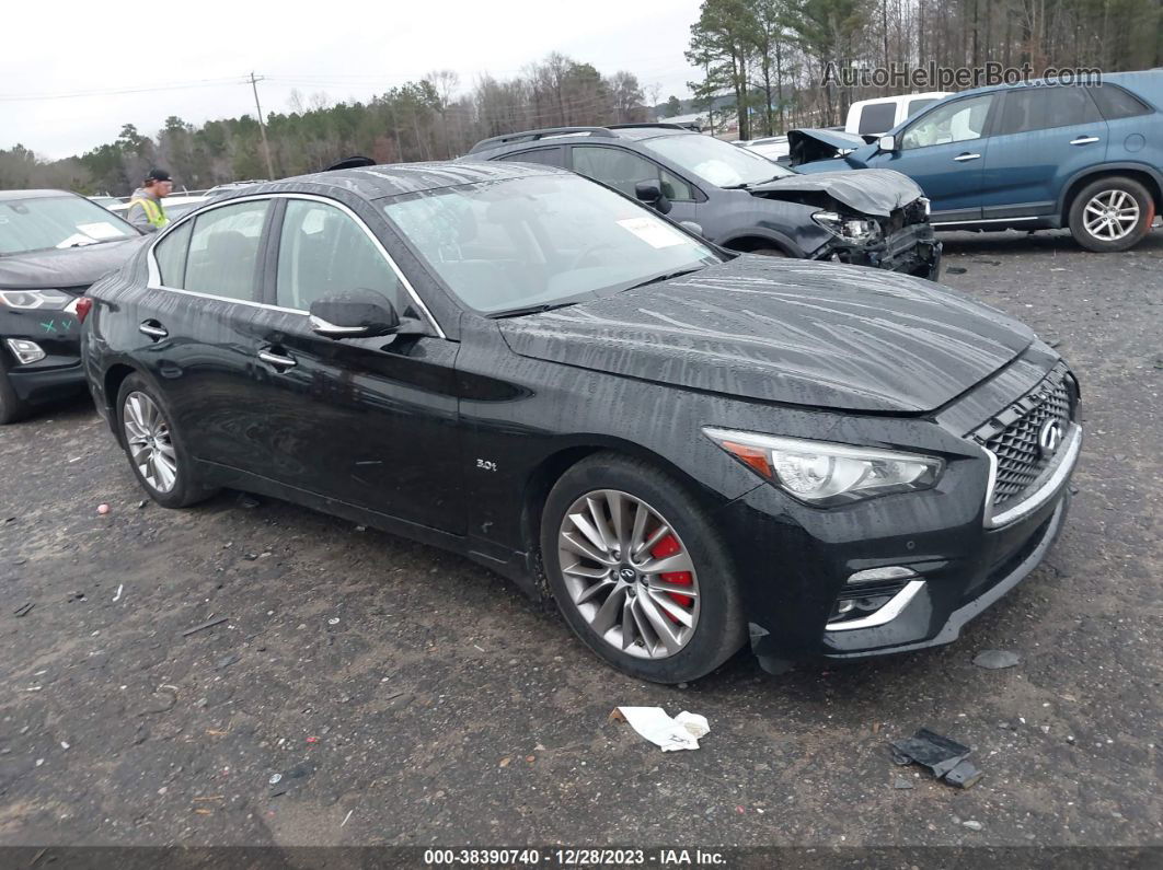 2019 Infiniti Q50 3.0t Luxe Black vin: JN1EV7AR5KM553738