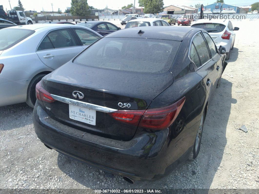 2019 Infiniti Q50 3.0t Luxe Black vin: JN1EV7AR5KM554095