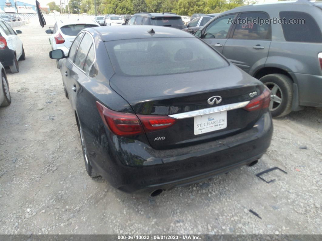 2019 Infiniti Q50 3.0t Luxe Black vin: JN1EV7AR5KM554095