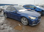 2019 Infiniti Q50 Luxe Blue vin: JN1EV7AR5KM555117