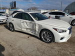 2019 Infiniti Q50 Luxe White vin: JN1EV7AR5KM557448