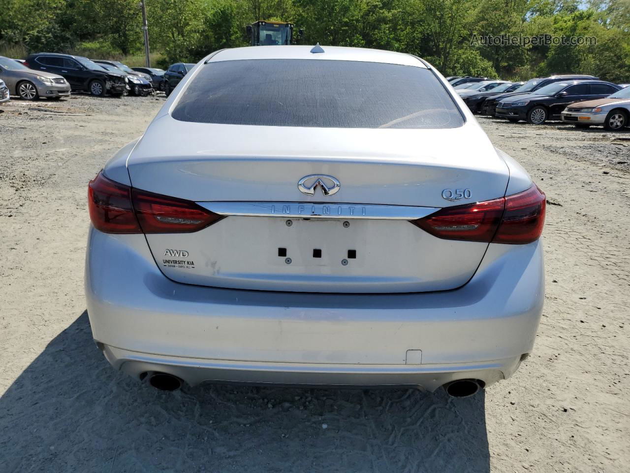 2019 Infiniti Q50 Luxe Silver vin: JN1EV7AR5KM558616