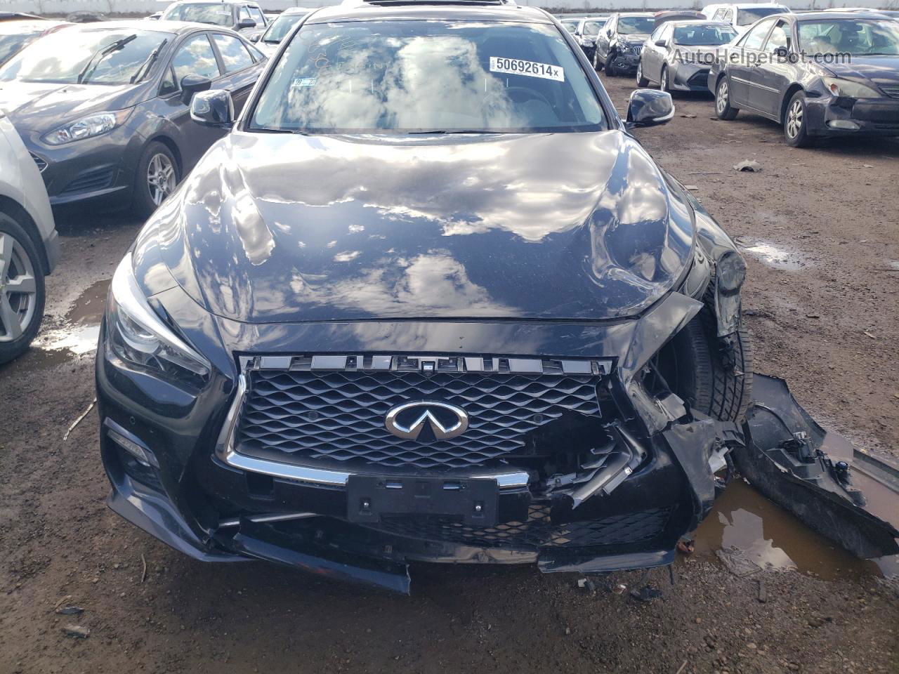 2019 Infiniti Q50 Luxe Black vin: JN1EV7AR5KM591373