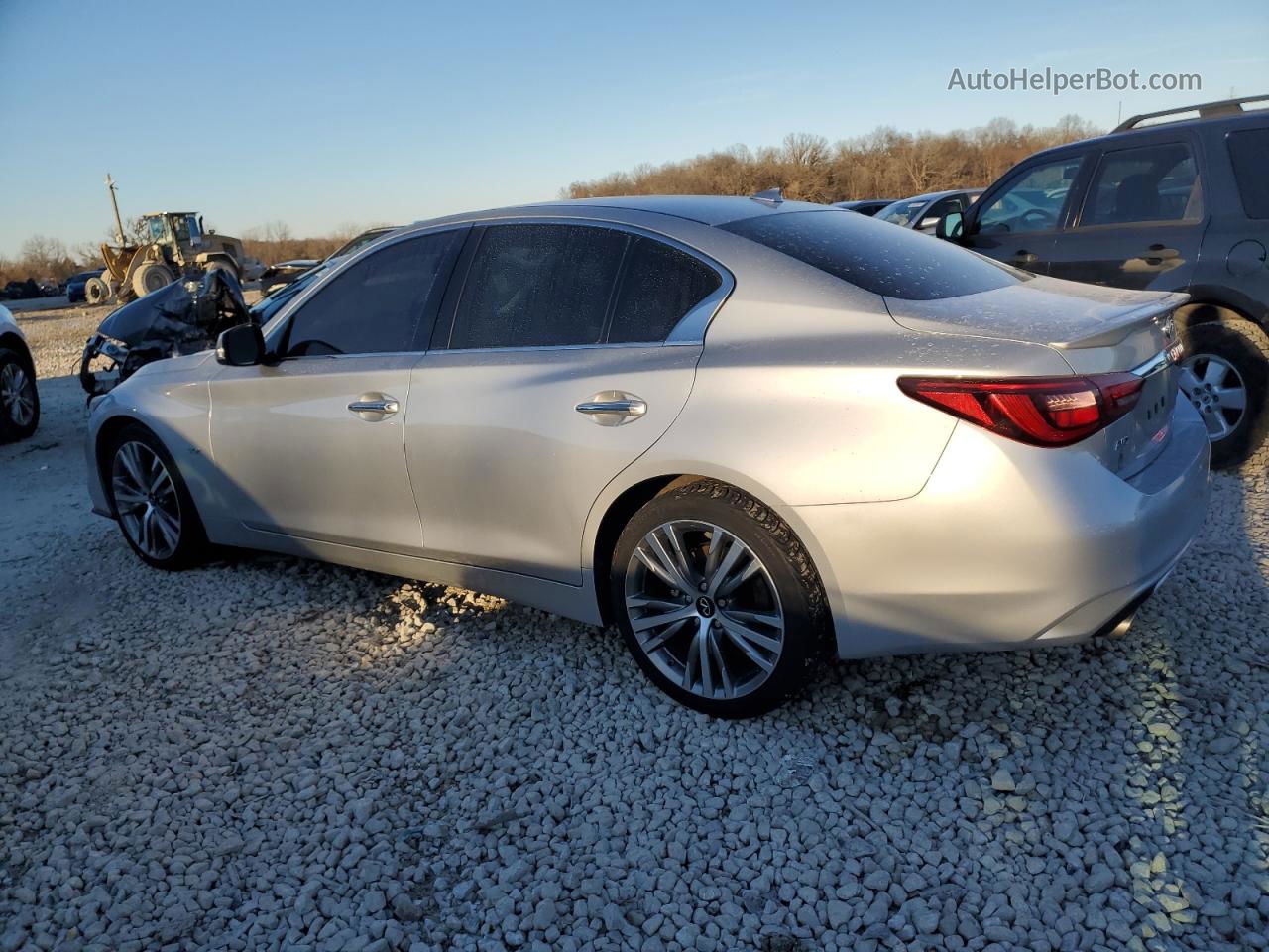 2019 Infiniti Q50 Luxe Silver vin: JN1EV7AR5KM592281