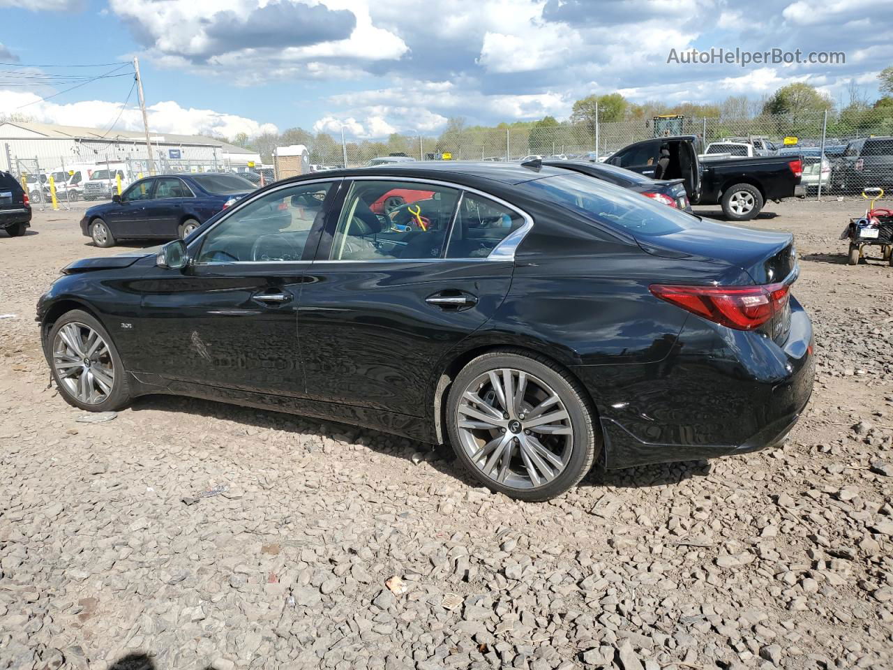 2019 Infiniti Q50 Luxe Black vin: JN1EV7AR5KM592295