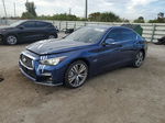 2019 Infiniti Q50 Luxe Blue vin: JN1EV7AR5KM593348