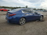 2019 Infiniti Q50 Luxe Синий vin: JN1EV7AR5KM593348