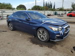 2019 Infiniti Q50 Luxe Blue vin: JN1EV7AR5KM593348