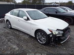 2019 Infiniti Q50 3.0t Luxe White vin: JN1EV7AR5KM593477