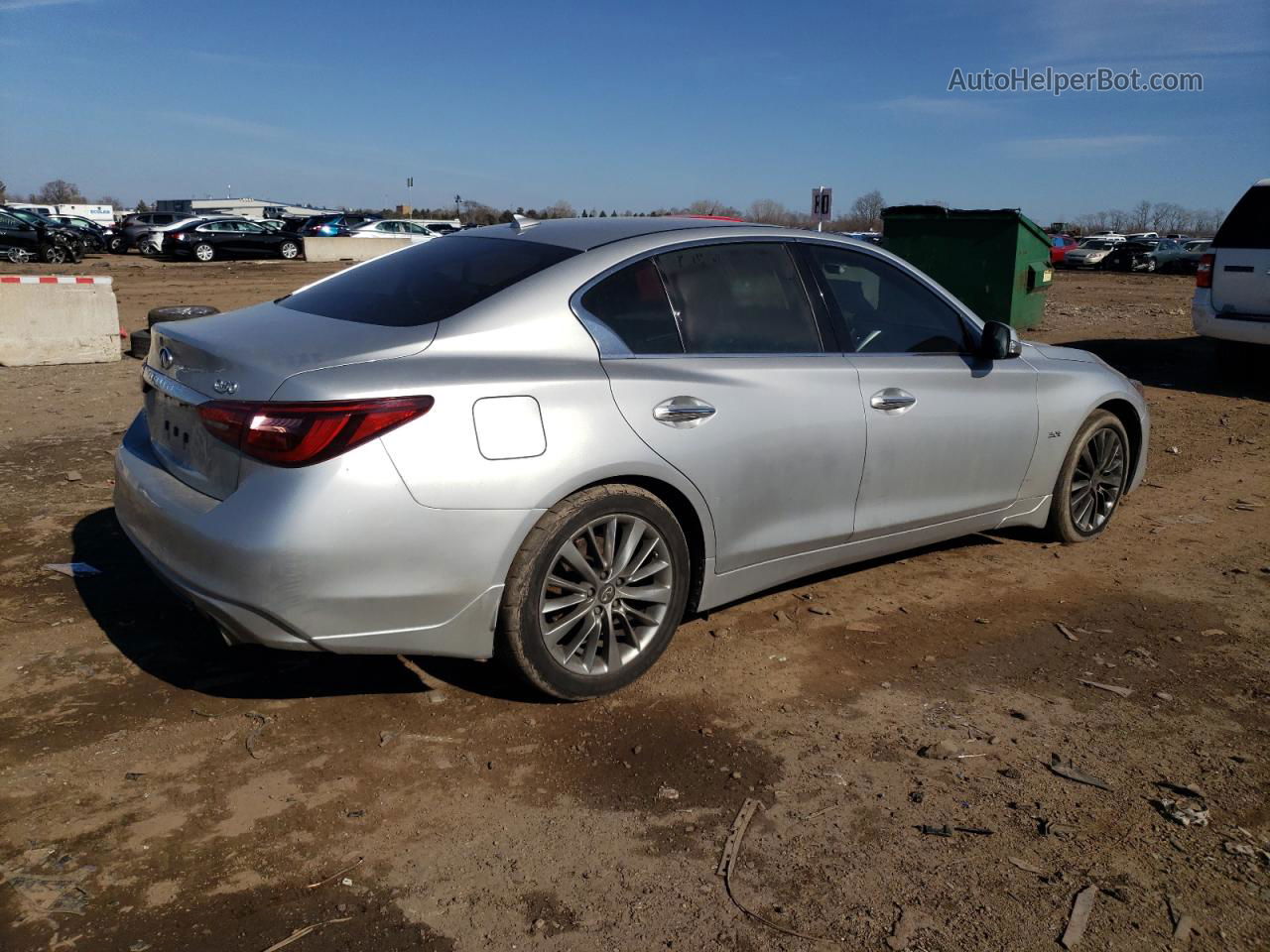 2019 Infiniti Q50 Luxe Silver vin: JN1EV7AR5KM593608