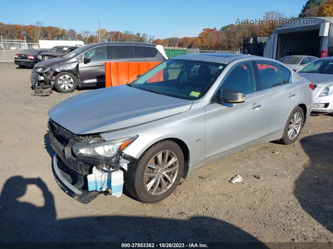 2016 Infiniti Q50 3.0t Premium Silver vin: JN1EV7AR6GM344323